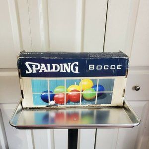 Spalding Bocce Ball Classic Set Lawn Bowling Box Made in Italy Complete